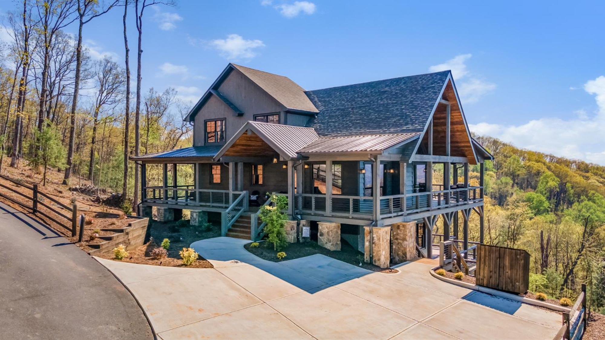 Mountain Air - Luxury Mountain View Cabin Blue Ridge Exterior photo