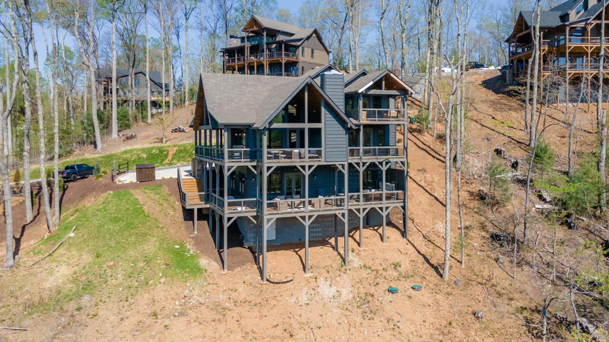 Mountain Air - Luxury Mountain View Cabin Blue Ridge Exterior photo