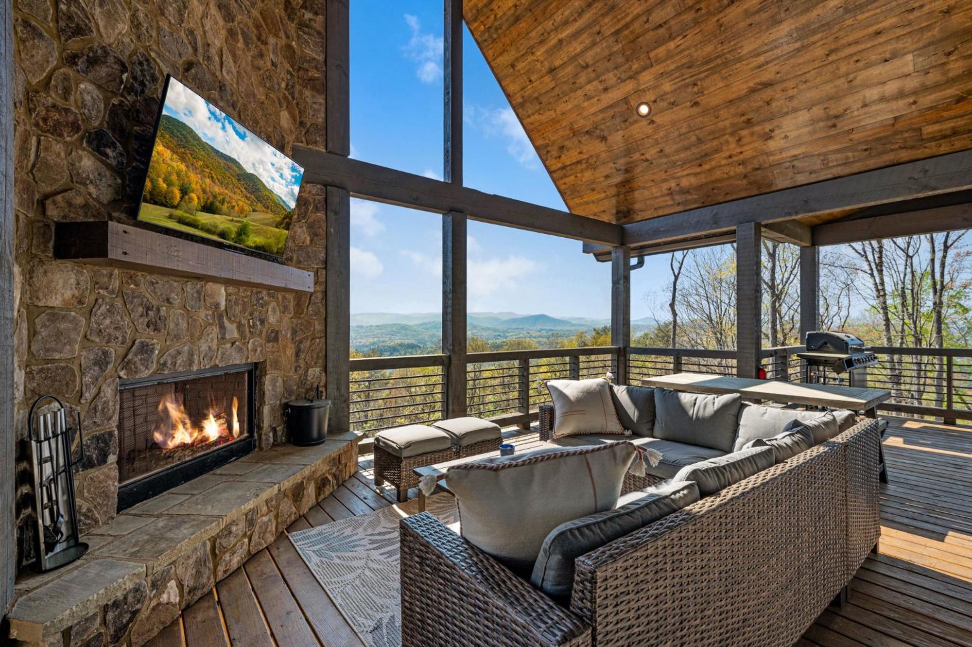 Mountain Air - Luxury Mountain View Cabin Blue Ridge Exterior photo